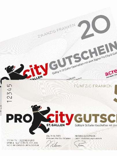 Pro City Gutscheine - Vielfalt verschenken